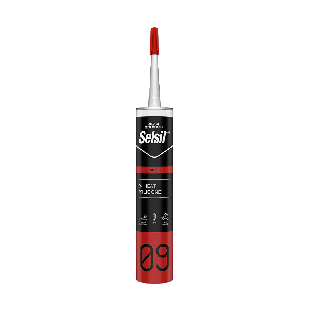 Selsil X Isı Silikon 280 ml Kırmızı (150°)