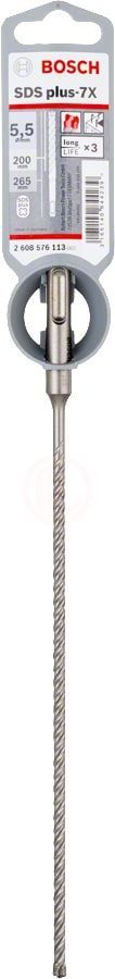 Bosch SDS Plus-7X Kırıcı Delici Uç 5,5x265 mm (1 Adet) - 2608576113