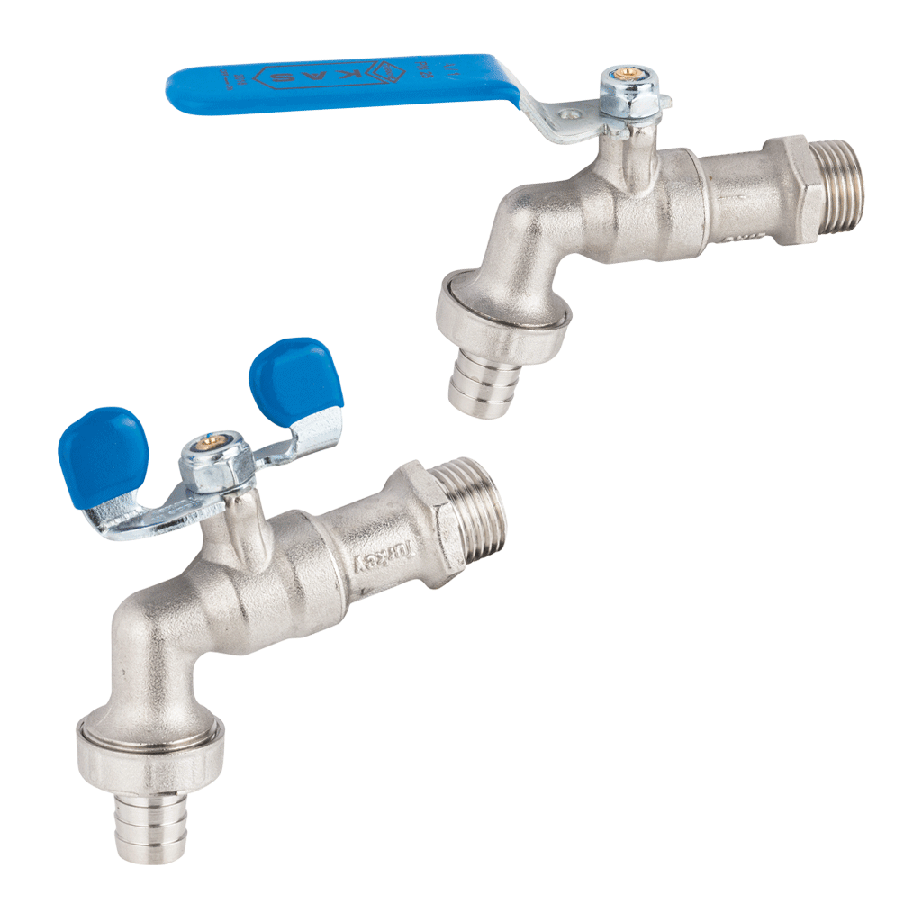 KAS Küresel Bahçe Musluğu Kelebek Kol 1/2 İnç