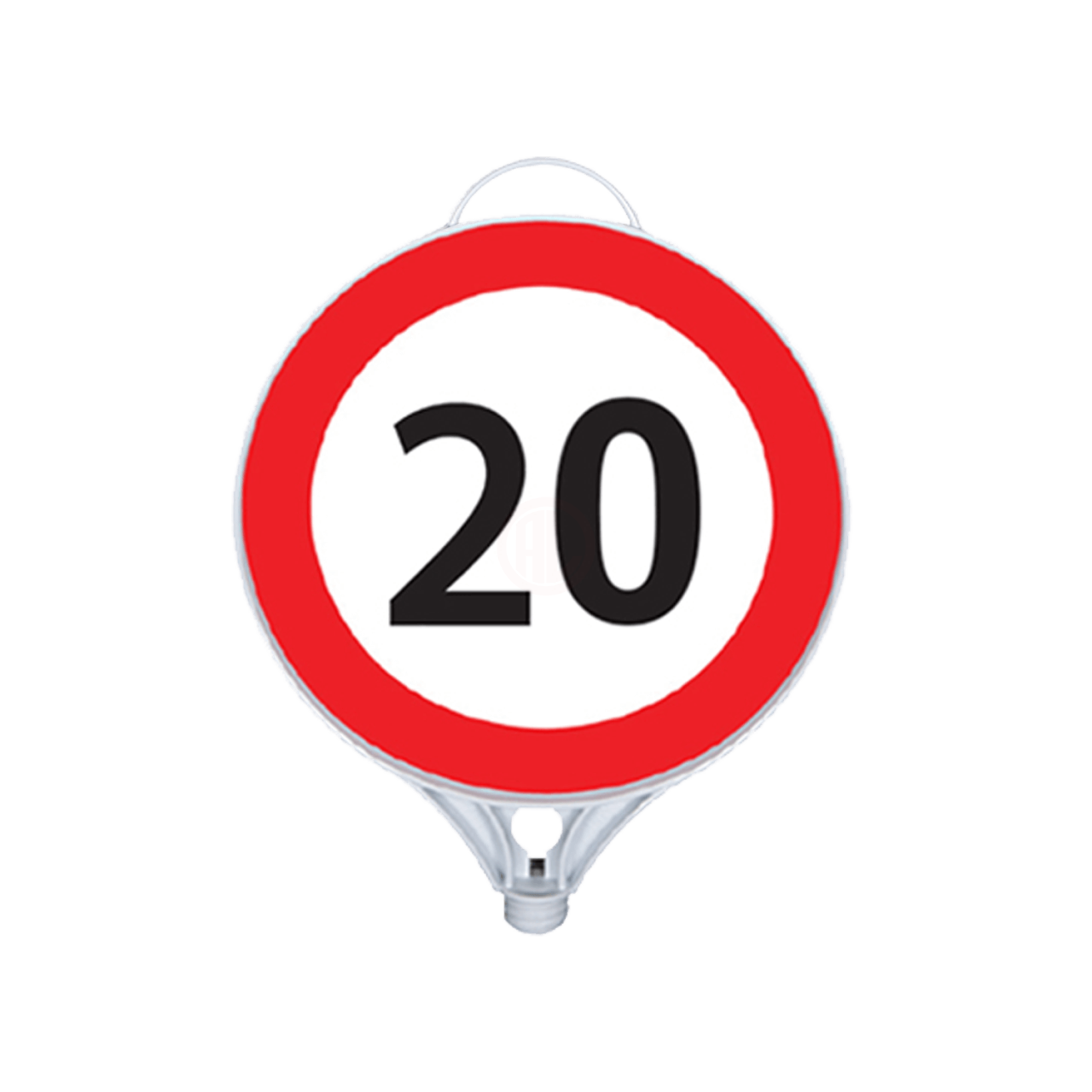 MFK Plastik Azami Hız Tabelası 20 Km 28x39 Cm Beyaz Tek Taraflı - MFK9112