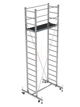 Saraylı Alüminyum İskele Merdiven Tekli 1x3,0 Mt 301 Cm