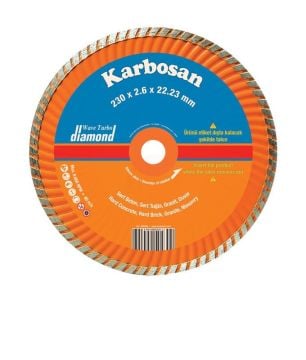 Karbosan Turbo Kanallı Elmas Kesici Normal 115x2,2x22,23 mm - KAR950410