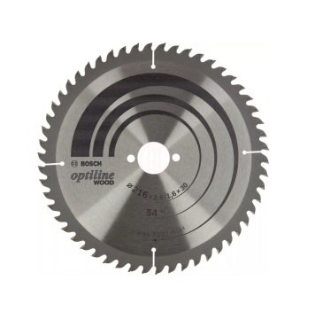 Bosch Daire Testere Bıçağı Optiline Wood 216x30 mm 54 Diş - 2608838411