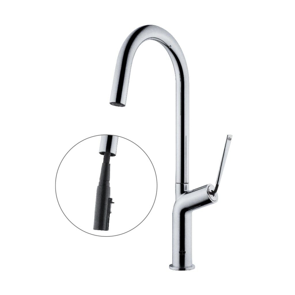 Kas Rubini Botti Çubuk Kollu Spiralli Evye Armatürü (KAS-9252023)