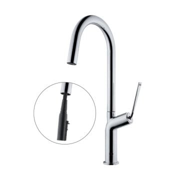 Kas Rubini Botti Çubuk Kollu Spiralli Evye Armatürü (KAS-9252023)