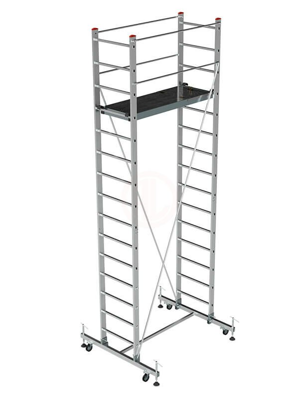 Saraylı Alüminyum İskele Merdiven Tekli 1x3,5 Mt 355 Cm