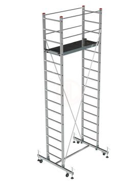Saraylı Alüminyum İskele Merdiven Tekli 1x3,5 Mt 355 Cm