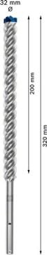 Bosch Kırıcı Delici Uç SDS-Max-8X Expert 32x520 mm (5 Adet) - 2608900270
