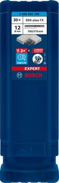 Bosch Kırıcı Delici Uç SDS-Plus-7X Expert 12x215 mm (30 Adet) - 2608900189