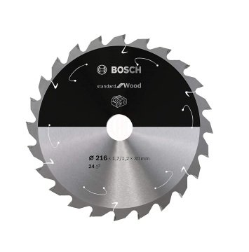 Bosch Daire Testere Bıçağı Standard For Wood 216x30 mm 24 Diş - 2608837721