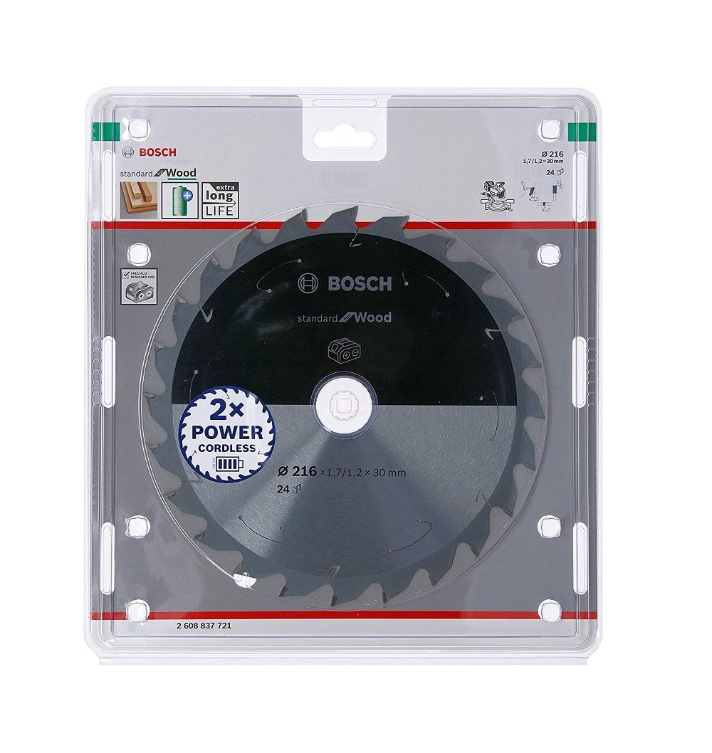 Bosch Daire Testere Bıçağı Standard For Wood 216x30 mm 24 Diş - 2608837721