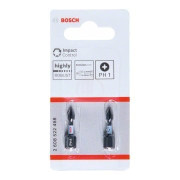 Bosch Vidalama Ucu Impact Control PH1x25 mm (2 Adet) - 2608522468