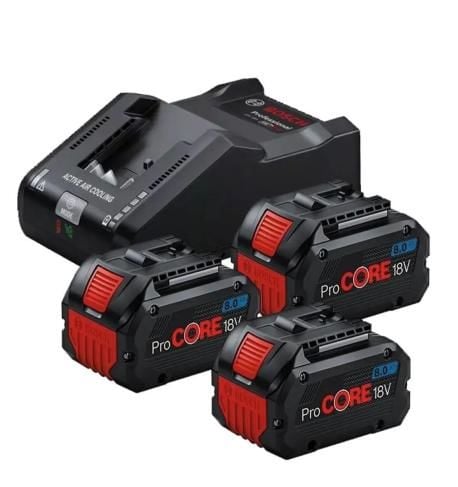 Bosch 3 x Procore 18V 8.0AH + Gal 18V-160 Profesyonel (Starter Başlangıç Kit)