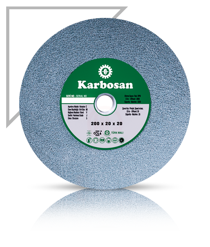 Karbosan SCG Taşlama Taşı T1 Düz 125x20x20 mm SCG 80 J 5 V - KAR920450