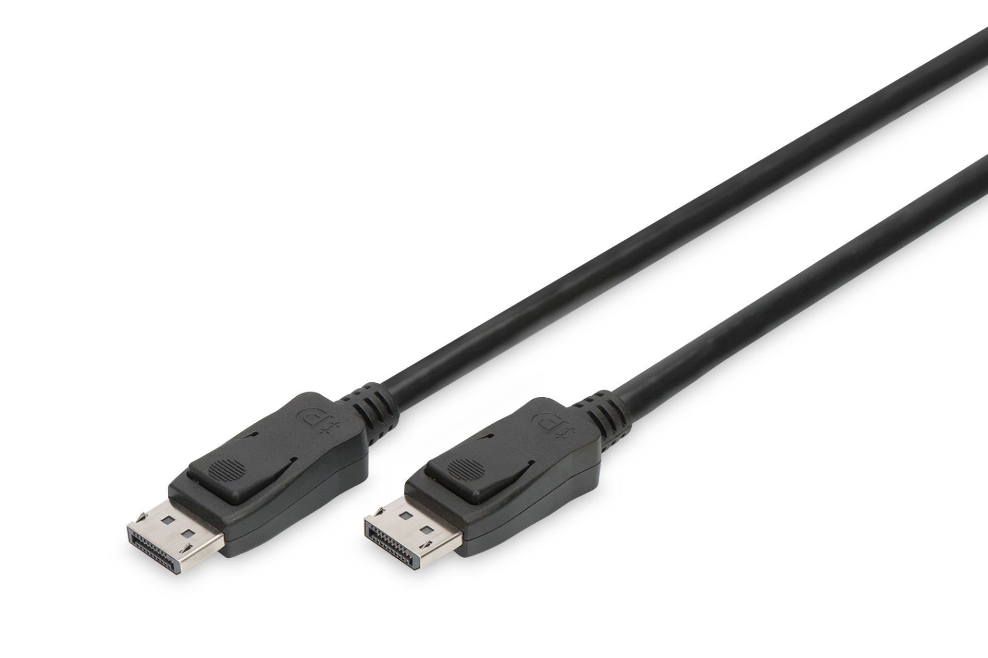 Assmann Digitus Displayport (Dp) Bağlantı Kablosu, Dp Erkek Dp Erkek, 3 Mt, Kilit Mekanizmalı, Ultra Hd 8K, Dp 1.3/1.4, Siyah Renk