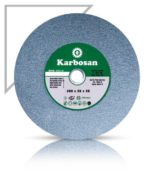 Karbosan SCG Taşlama Taşı T1 Düz 200x20x20 mm SCG 80 J 5 V - KAR920510