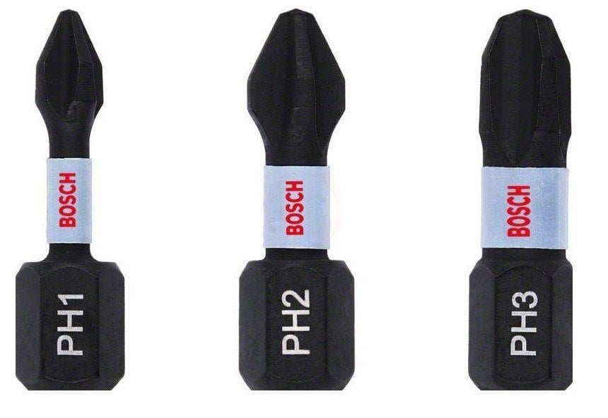 Bosch Vidalama Ucu Impact Control Set (3 Parça PH1/2/3 x 25 mm) - 2608522470
