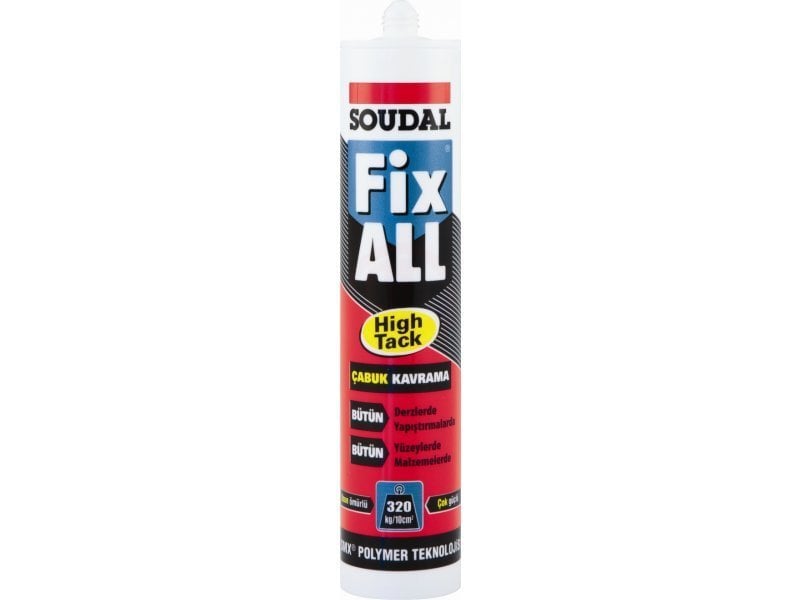 Soudal FİX ALL HİGH TACK ŞEFFAF 290 ML KARTUŞ ŞEFFAF - 131118