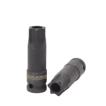 Worldforce Torx Lokma Darbeli T100 Delikli 1/2 İnç