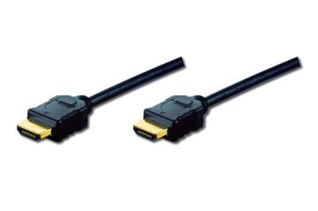 Assmann Hdmı High Speed With Ethernet Bağlantı Kablosu (Hdmı 1.3), 1080P Full Hd, Hdmı Tip A Erkek - Hdmı Tip A Erkek, 10 Mt, Cu, Awg30, 3X Zırhlı Ul, Altın Kaplama, Siyah Renk
