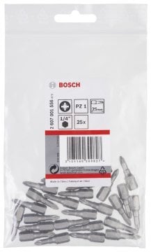 Bosch Vidalama Ucu Extra Hard PZ1x25 mm (25 Adet) - 2607001556