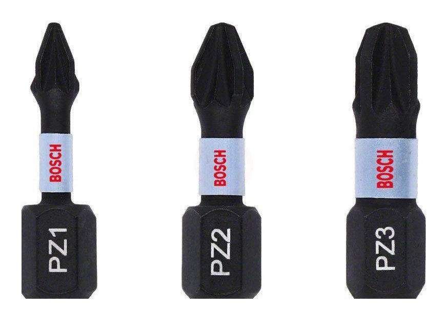 Bosch Vidalama Ucu Impact Control Set (3 Parça PZ1/2/3 x 25 mm) - 2608522471