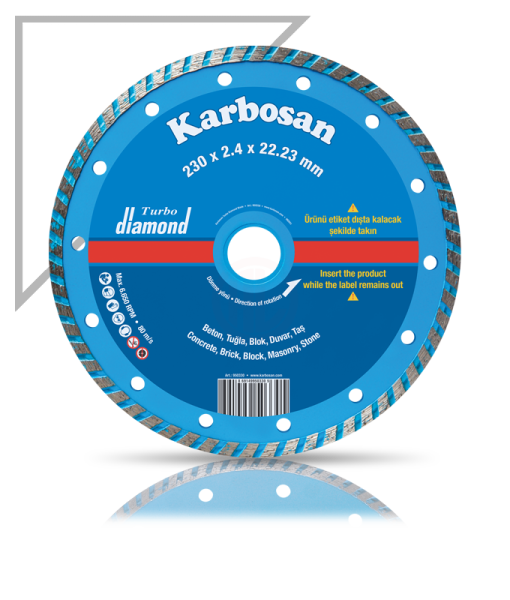 Karbosan Turbo Elmas Kesici Flanşlı 230x2,4x22,23 mm - KAR950350