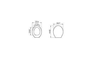 Vitra Klozet Kapağı Nuvoplast Takım Klozetler İçin - 70-003-002