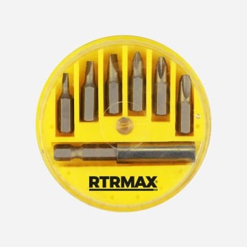 Rtrmax RB301 Bits Uç + Adaptör 7 Li Set