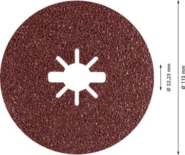 Bosch X-Lock Fiber Zımpara Diski Expert Prisma Ceramic R781 115 mm 36 Kum (5 Adet) - 2608621779