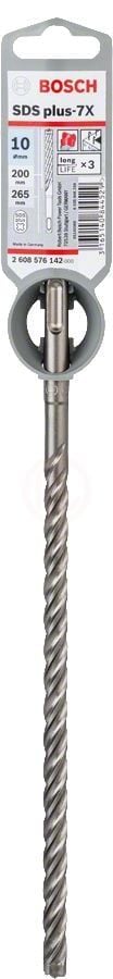 Bosch SDS Plus-7X Kırıcı Delici Uç 10,0x265 mm (1 Adet) - 2608576142