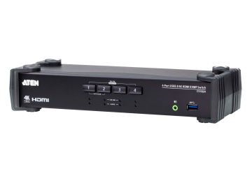 Aten 4-Port Usb 3.0 4K Hdmı Kvmp™ (Keyboard/Video Monitor/Mouse) Periferi Switch, Ses Mikser Mod Özelliği
