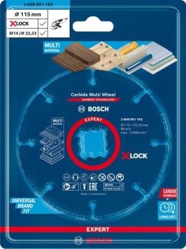 Bosch X-Lock Kesme Diski CMW Expert 115 mm - 2608901192