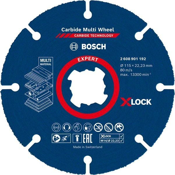 Bosch X-Lock Kesme Diski CMW Expert 115 mm - 2608901192