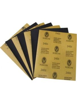 Atlas Zımpara Atlas Su Zımparası 188 Kalite Silisyum Karbür Latex C Kağıt 230X280 Mm P80 Kum