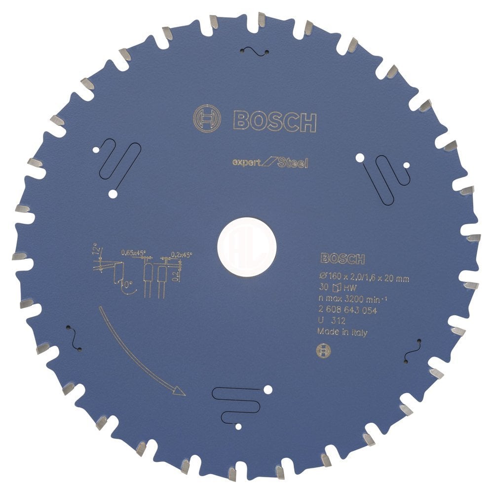 Bosch Daire Testere Bıçağı Expert For Steel 160x20 mm 30 Diş - 2608643054