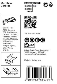 Bosch Starlock Aksesuarı / Expert Starlock Testere Ucu MuMax AIZ32APT (10 Adet) - 2608900026