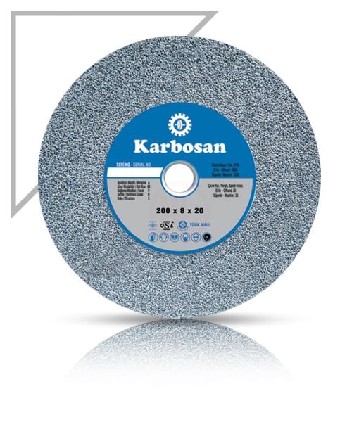 Karbosan NK Taşlama Taşı T1 Düz 200x20x20 mm 60 Kum - KAR920050