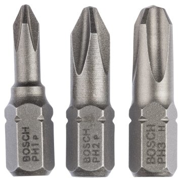 Bosch Vidalama Ucu Extra Hard Set 25 mm (3 Parça PH1/2/3) - 2607001752