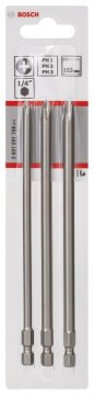 Bosch Vidalama Ucu Extra Hard Set 152 mm (3 Parça PH1/2/3) - 2607001758