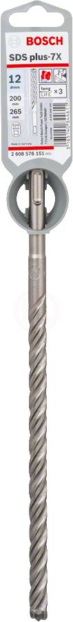 Bosch SDS Plus-7X Kırıcı Delici Uç 12,0x265 mm (1 Adet) - 2608576151