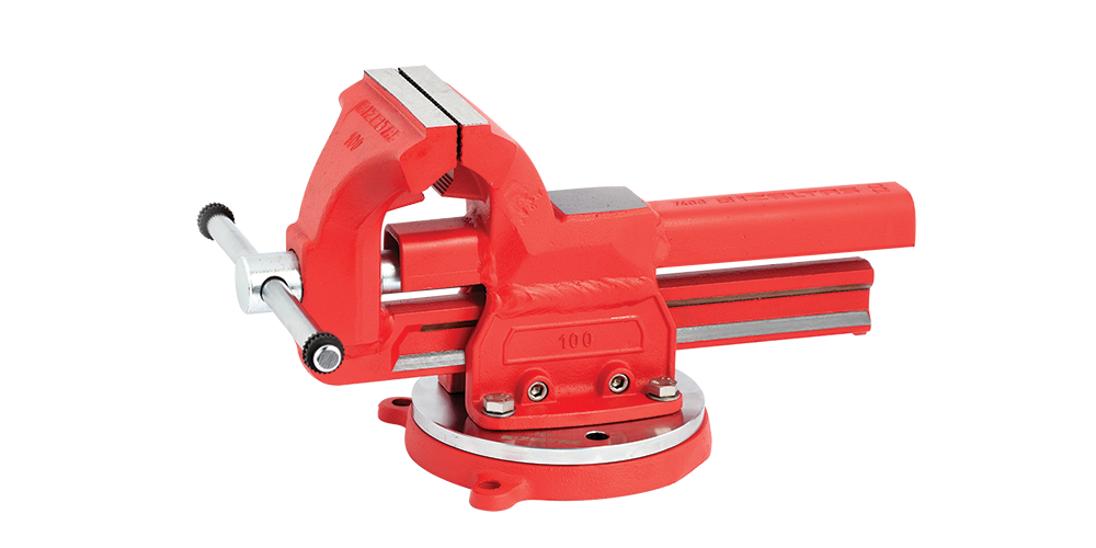 İzeltaş Dövme Çelik Mengene Döner Tabla Dahil