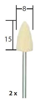 Proxxon Polisaj Ucu 8 mm (2 Adet) (28801)