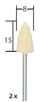 Proxxon Polisaj Ucu 8 mm (2 Adet) (28801)