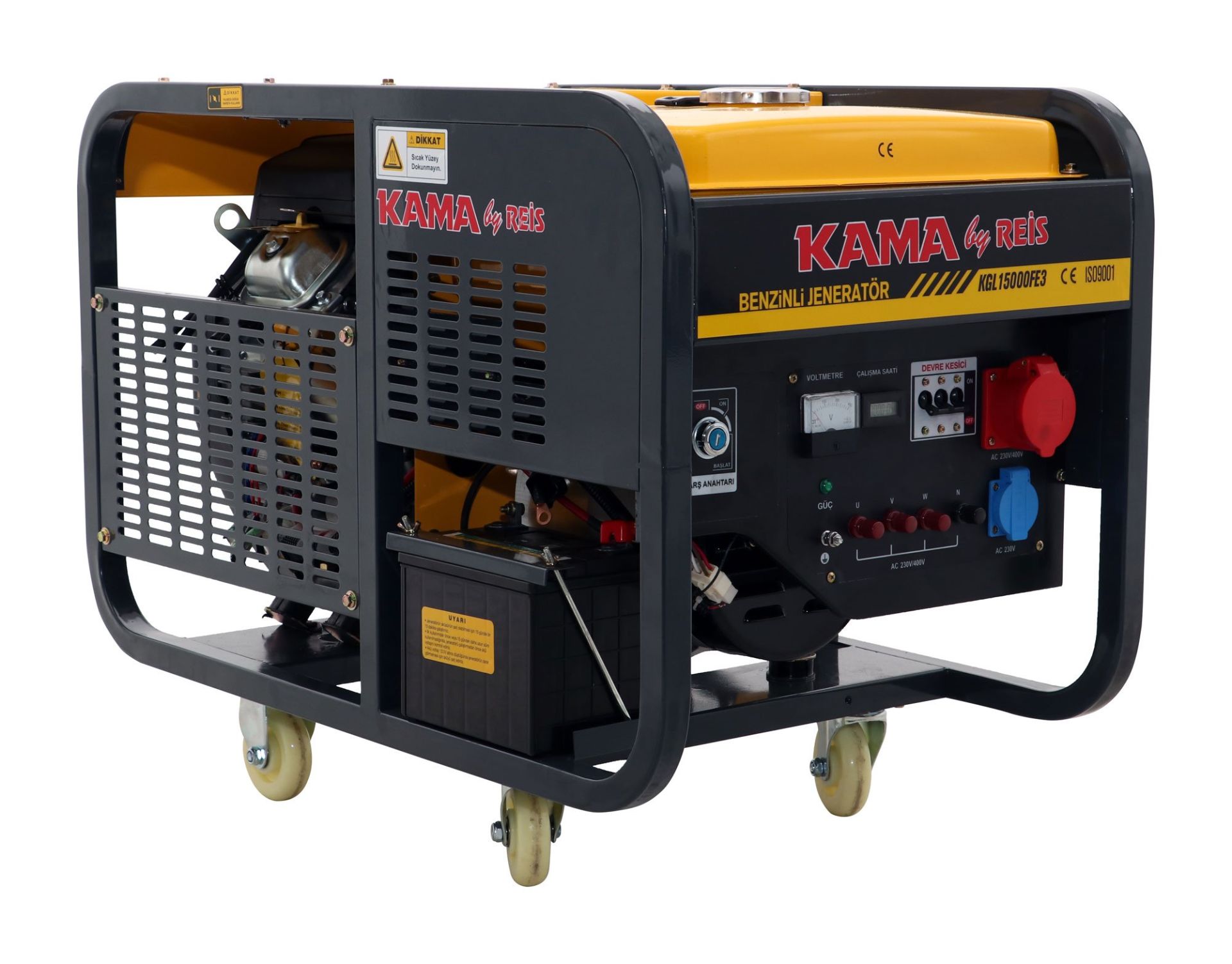 Kama By Reis Kgl15000Fe3 Benzinli Jeneratör 13,75 Kva - KBRKGL15000FE3