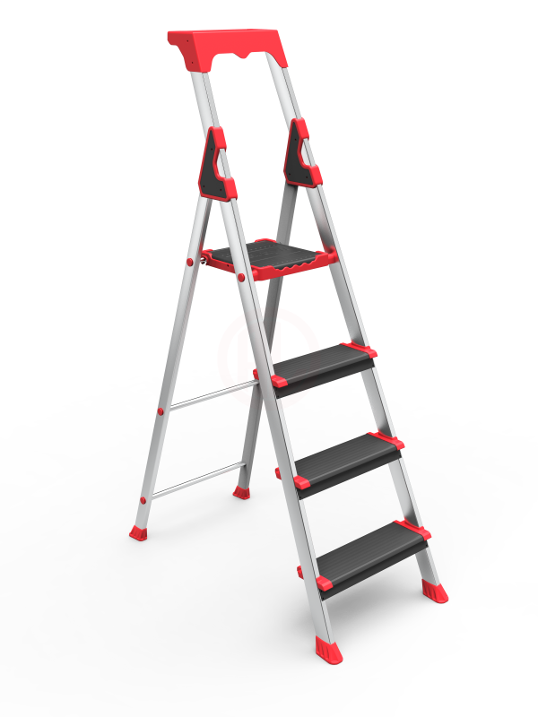 Saraylı Alüminyum Profesyonel Merdiven 4 Basamaklı