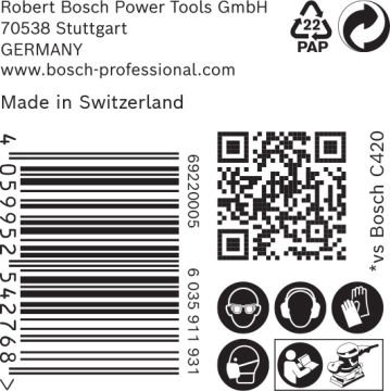 Bosch Expert Zımpara Kağıdı C470 93x186 100 Kum 8 Delikli 50 Li Paket - 2608900938