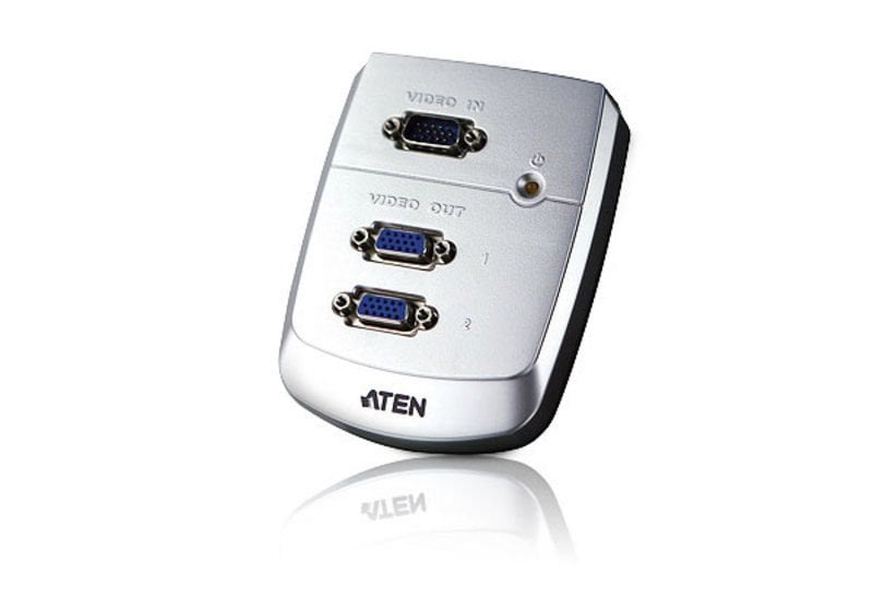 Aten 2-Port Vga Çoklayıcı, Plastik, 250 Mhz, 1920 X 1440 Dpi