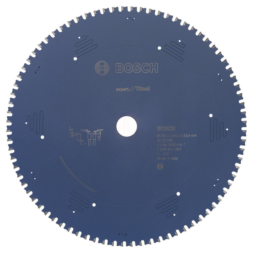 Bosch Daire Testere Bıçağı Expert For Steel 305x25,40 mm 80 Diş - 2608643061