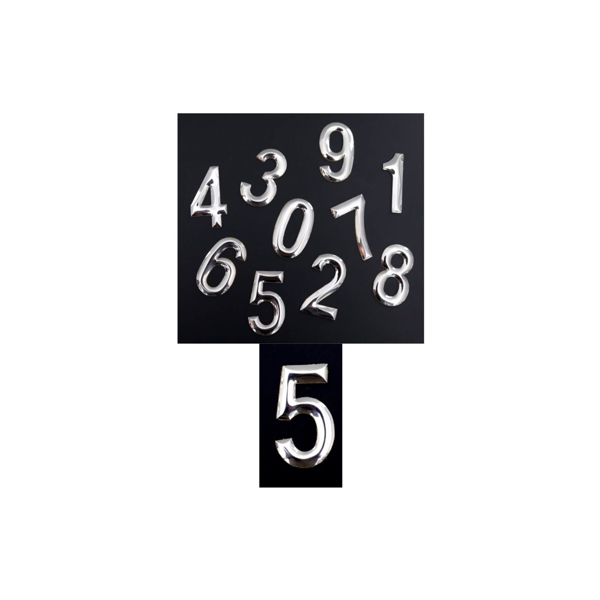 Akşan Metal Rakam Krom Rakam 48 mm